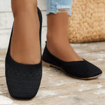 Square Toe Slip-Ons