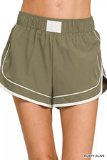 Zenana Soft Woven Lined Dolphin Shorts