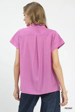 Umgee Lace Button-Front Top