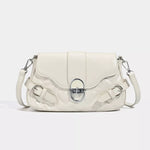 Quilted Flap Buckle Decor Crossbody Bag