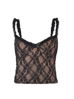 Lace Cami Top with Frill Straps - Ladyez