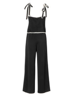 Tie Shoulder Cami and Wide Leg Pants Set