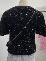 Sequin Short Sleeve T-Shirt