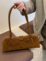 Solid Color Shoulder Bag