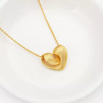 18K Gold-Plated Heart Pendant Necklace