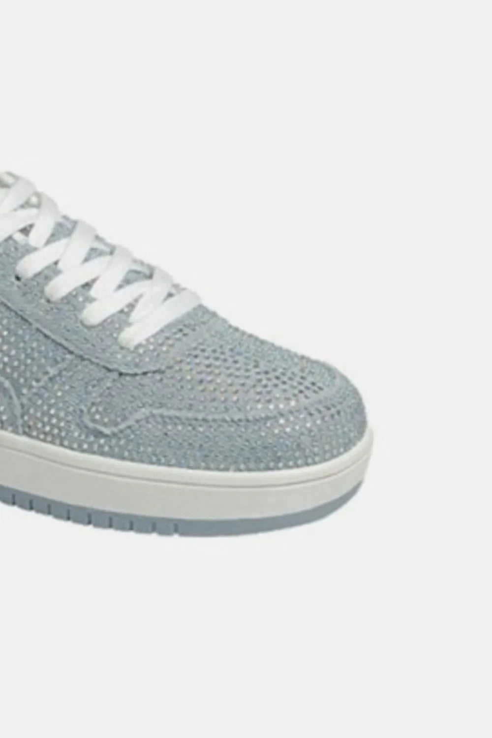 Forever Link Rhinestone Platform Flat Sneakers - Ladyez