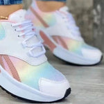 Lace Up Round Toe Sneakers