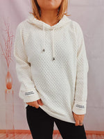 Drawstring Long SleeveHooded Sweater