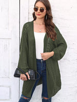 Open Front Long Sleeve Cardigan