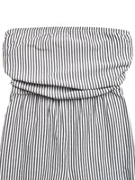 Striped Strapless Wide Leg Jumpsuit