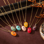 Natural Stone Pendant Necklace