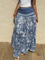 Paisley Print Maxi Skirt