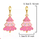 Christmas Tree Dangle Earrings