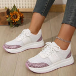 Round Toe Lace Up Sneakers
