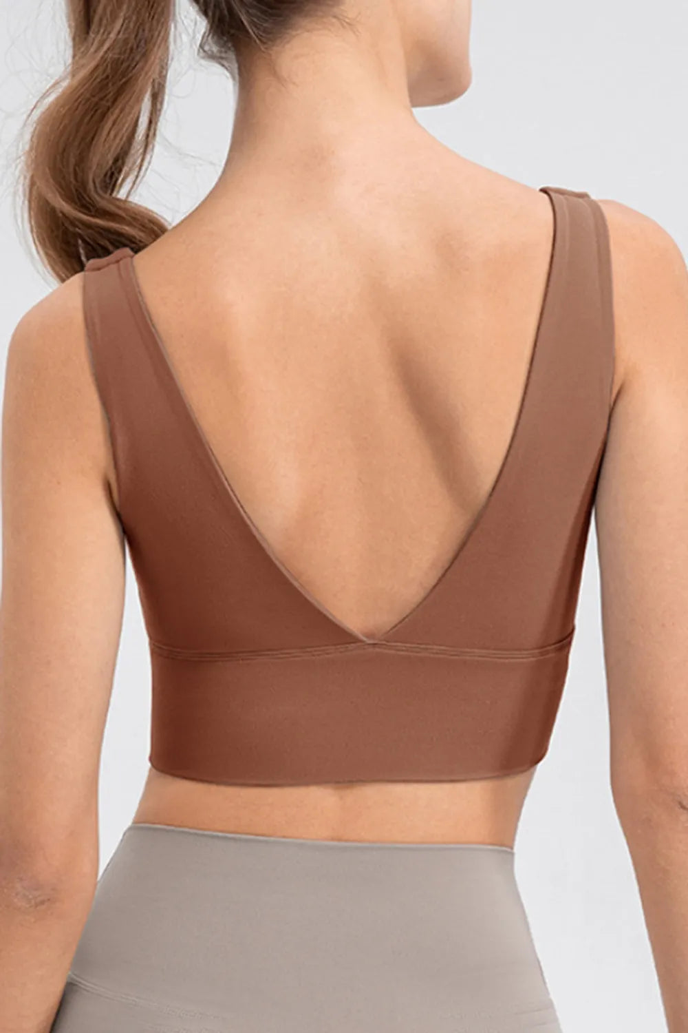 Scoop Neck Wide Strap Active Tank - Ladyez