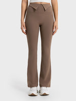 Millennia Wide Waistband Bootcut Sport Pants - Ladyez
