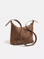 Woven PU Leather Shoulder Bag