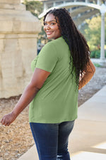 Basic Bae Bamboo Full SizeV-Neck Short Sleeve T-Shirt