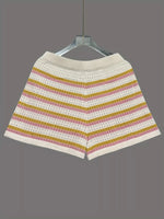 Openwork Button Up Top and Shorts Set
