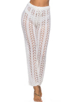Cutout Drawstring High Waist Swim Pants - Ladyez