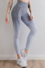 Gradient High Waist Sports Leggings - Ladyez