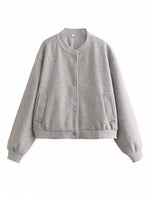 Snap Down Cropped Jacket