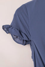 Tie-Front Mini Dress with Smocked Waist