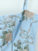 Floral Print Square Neck Cami Maxi Dress - Ladyez