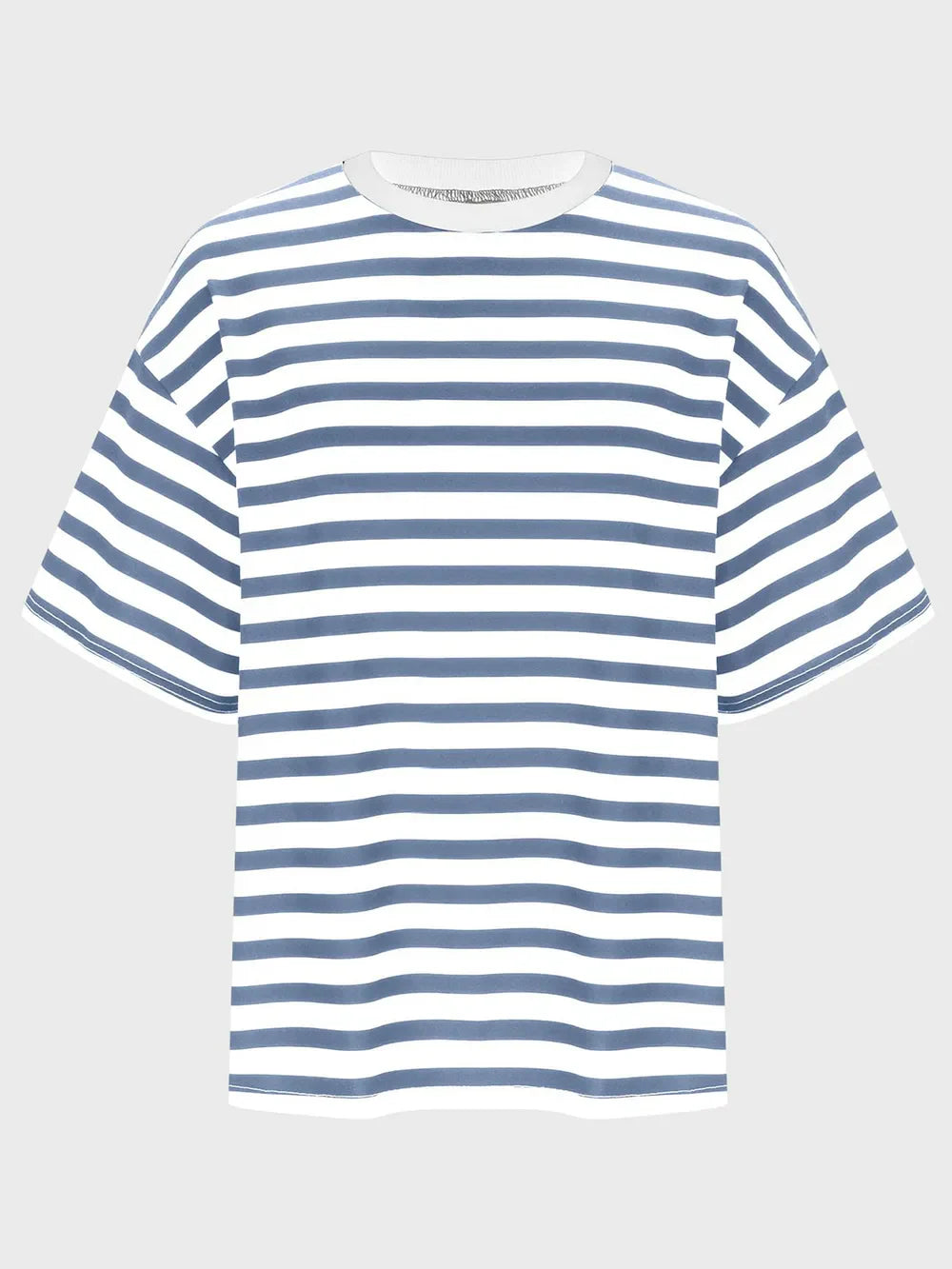 Striped Round Neck Half Sleeve T-Shirt