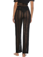Cutout Drawstring High Waist Swim Pants - Ladyez