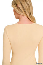 Zenana Viscose Fitted V-Neck Sweater