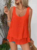 Wide Strap Layered Tank