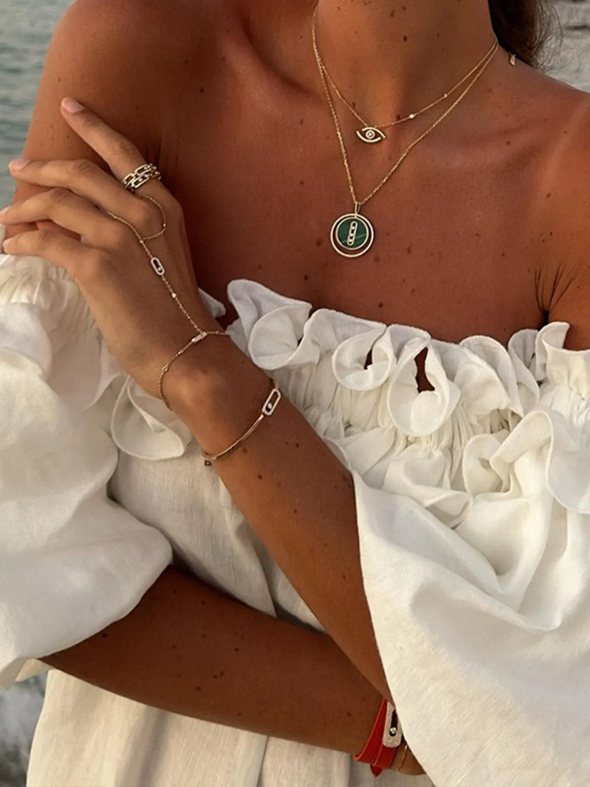 Side Slit Off-Shoulder Dress