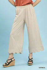 Umgee Pinstripe Wide Leg Pants