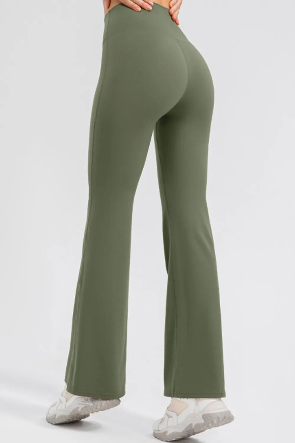 High Waist Straight Active Pants - Ladyez