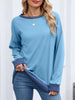 Contrast Trim Long Sleeve Sweatshirt