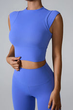 Mock Neck Active Tank - Ladyez