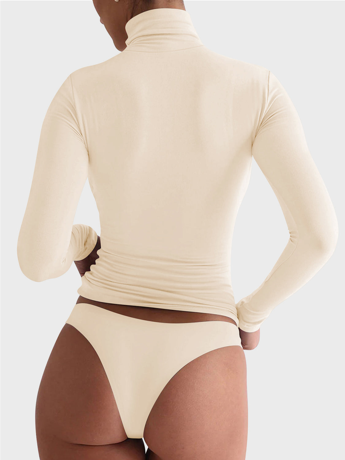 Lovelet Turtleneck Long Sleeve T-Shirt - Ladyez