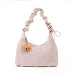 Ruched Handle Shoulder Bag