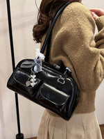 Faux Leather Shoulder Bag