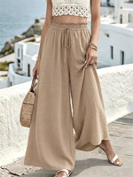 Wide Leg Drawstring Pants