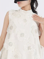 Floral Embellished Sleeveless Maxi Dress