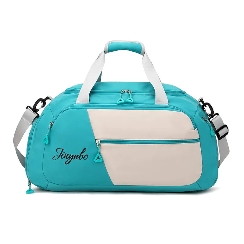 Contrast Nylon Travel Bag