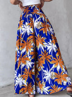 Printed Wide-Leg Pants
