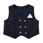 Children's Striped Vest and Pants Suit Set