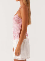 Crisscross Back V-Neck Cami - Ladyez