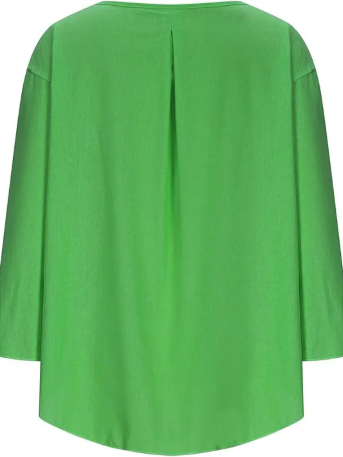 Full Size Round Neck Relaxed Fit Blouse Plus Size