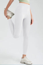 Wide Waistband High Waist Sport Leggings - Ladyez
