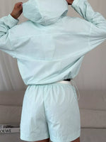 Lightweight Hooded Jacket and Shorts Set
