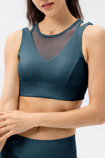 Cutout Wide Strap Active Tank - Ladyez